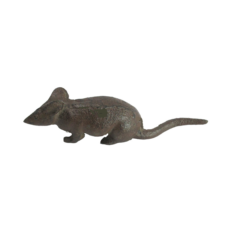 An attractive cast iron running mouse decoration. detail page